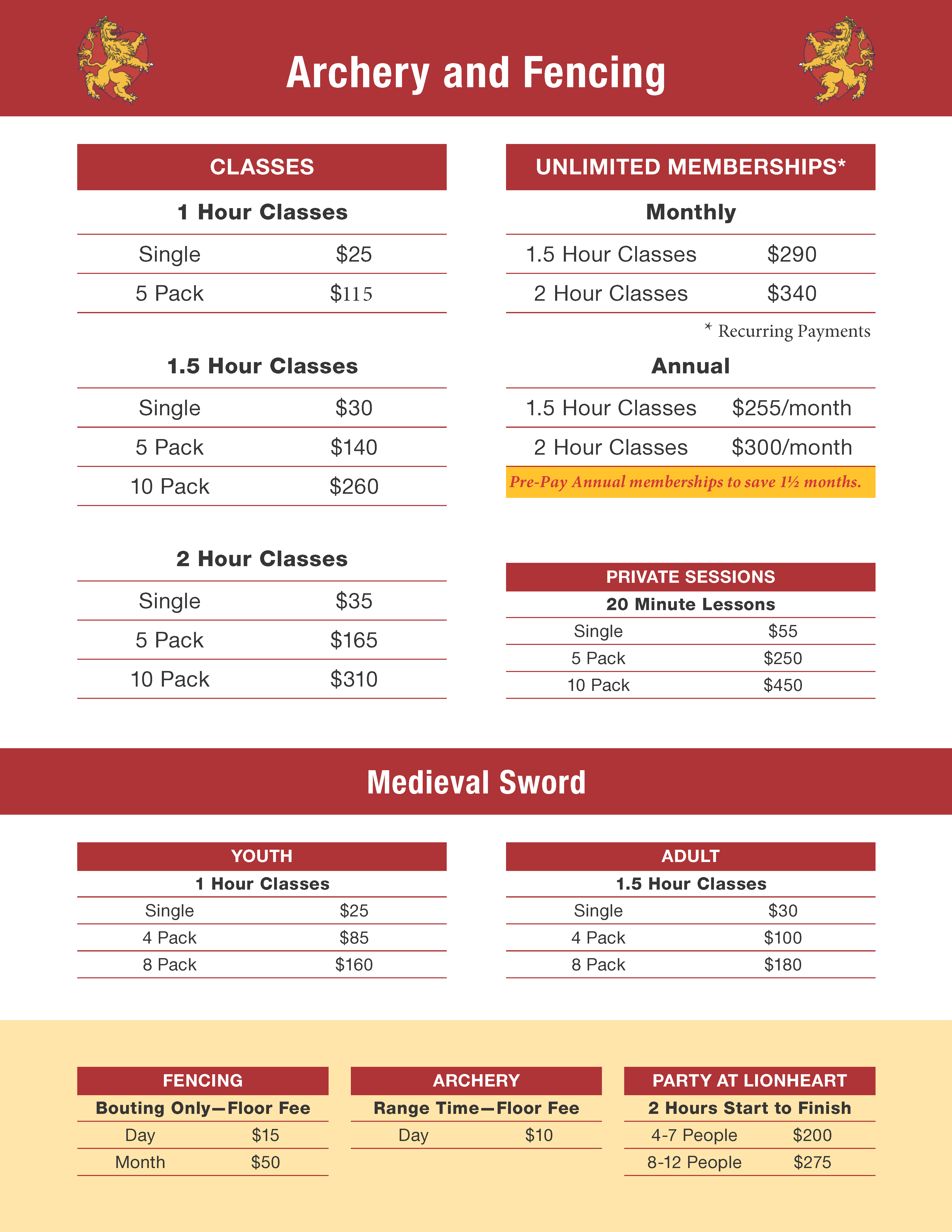 Fencing LionHeart Academy